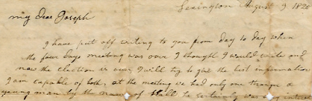 Rhoda Anderson's 1828 letter