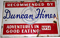 Recommended by Duncan Hines sign