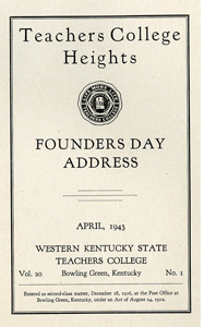 Founders Day Address