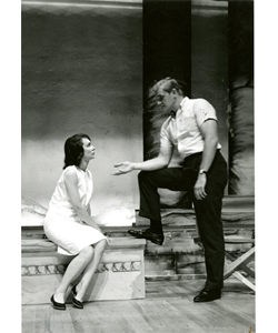 Mary Ray Oaken and Charles Napier in Love Among the Ruins. This was Charles Napier’s first stage appearance. Think of a television show from the late 1970s to the early 1990s and he was probably in it at some point. See his extensive filmography at IMDB. 