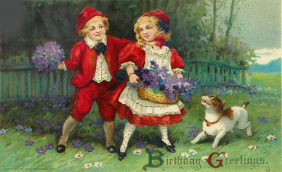 1912 birthday postcard