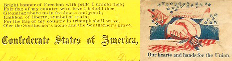 Union and Confederate letterheads