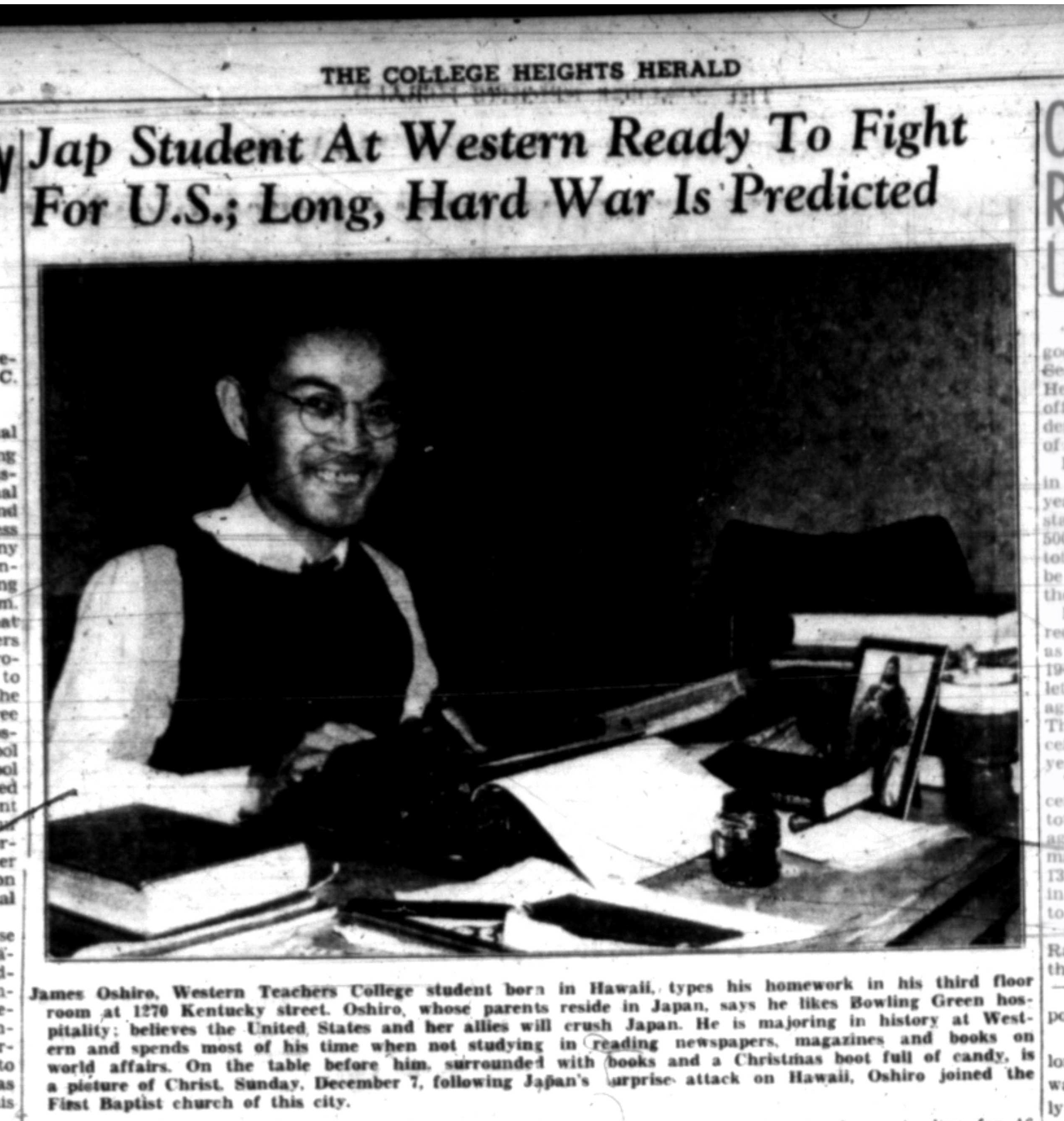 College Heights Herald, 1/16/1942