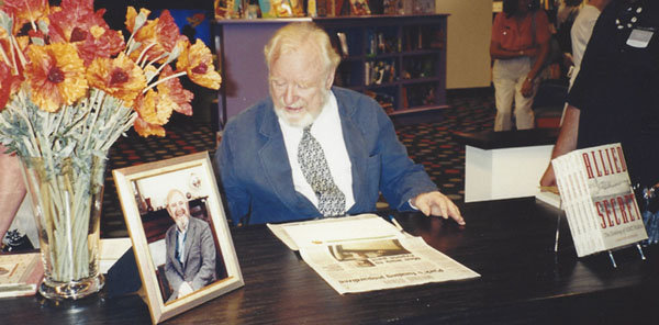 Dr. Carlton Jackson at a book-signing for "Allied Secret: The Sinking of HMT Rohna"